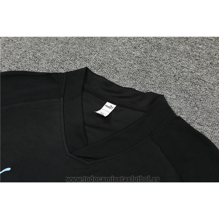 Chandal del Manchester City Manga Corta 2022-2023 Negro - Pantalon Corto
